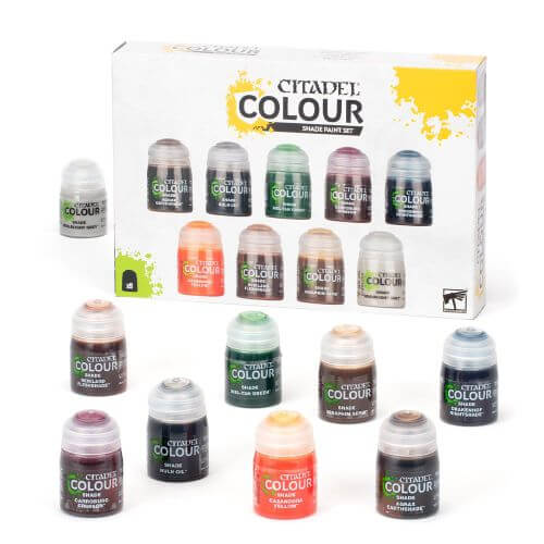 Complete Citadel Paints Range Shades Base Layer Contrast Dry Warhammer