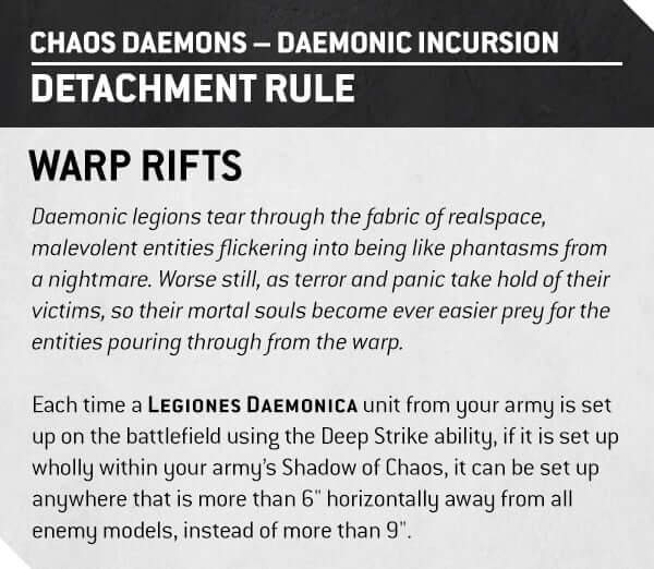 Changes to Chaos Daemons in the 10th Edition - Demonic Incursion Detachment Rule