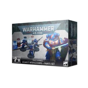 Space Marines_ Assault Intercessors + Paints Set Box