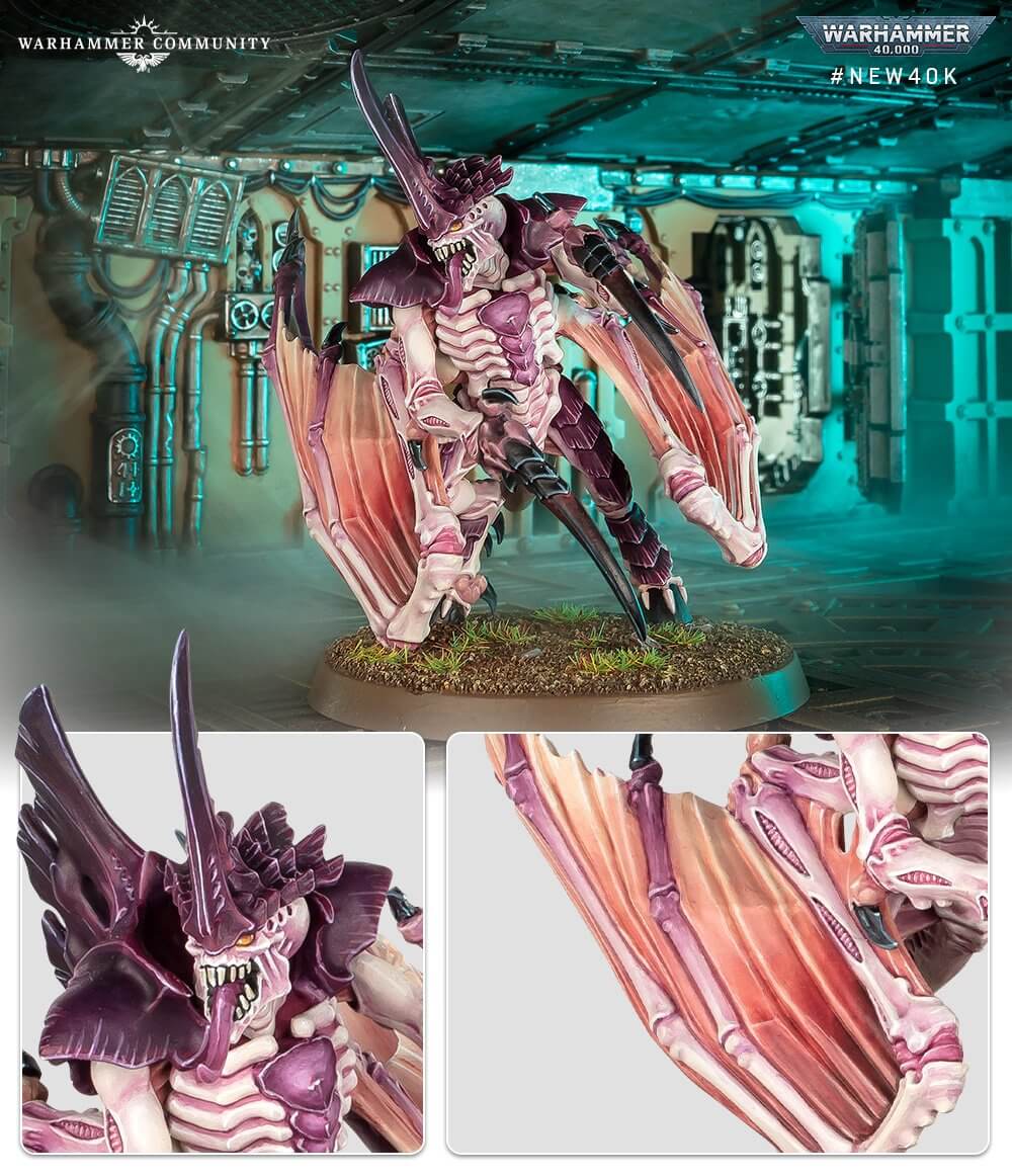 thumbnail interactive-video image 1 of Winged Tyranid Prime Warhammer 40000 - New On Sprue, Unassembled, Games Workshop 1 of 2