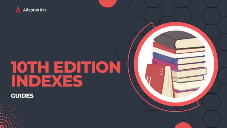 Download all 10th Edition Indexes