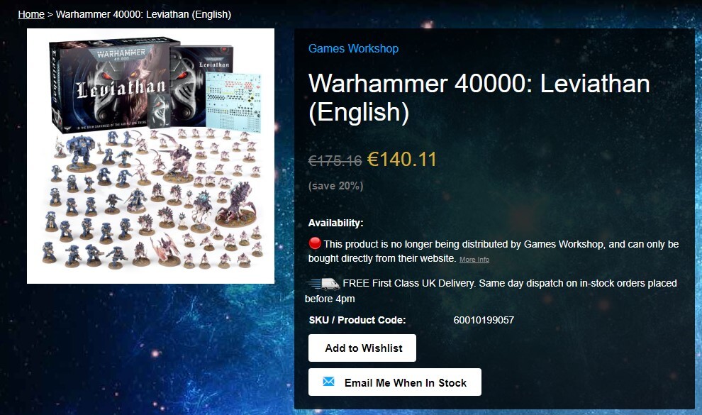 Warhammer 40,000: Leviathan maker turns players towards limited hobby stock  after online orders sell out