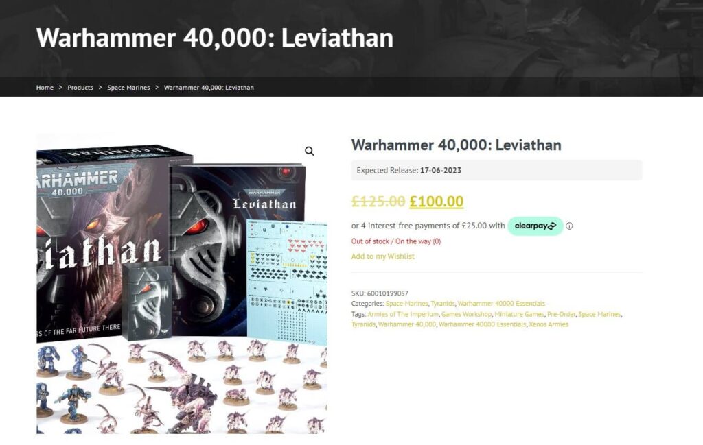 Warhammer 40,000: Leviathan maker turns players towards limited hobby stock  after online orders sell out