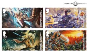 Warhammer 40th Anniversary Royal Mail Stamps