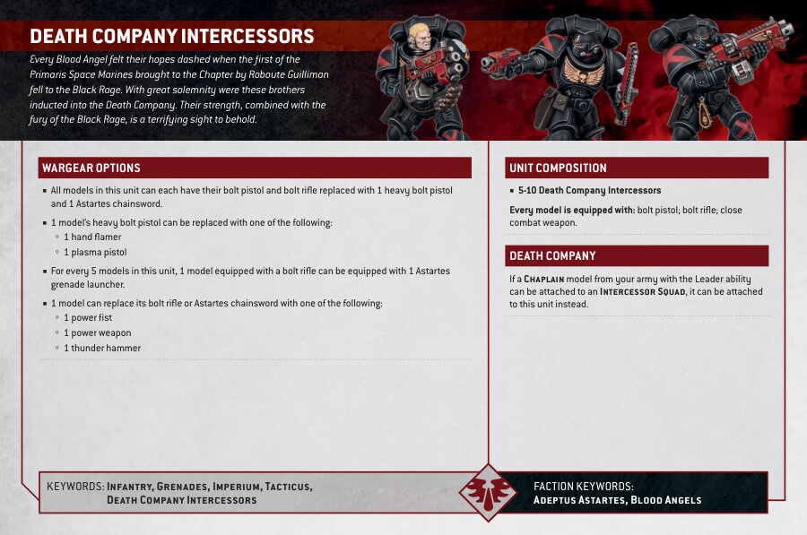 Blood Angels Death Company Intercessors – Alpha Omega Hobby