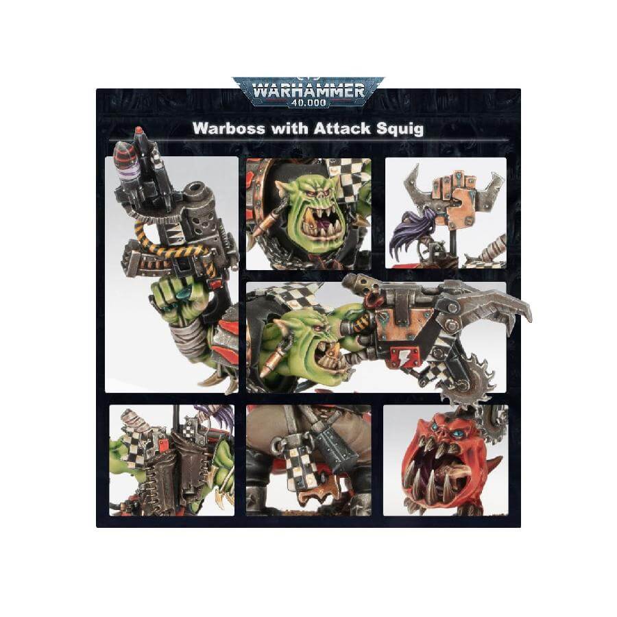 Warhammer 40K Ork Warboss with Attack Squig