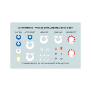 Primaris Captain Transfer Sheet