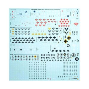 Space Marines transfer sheet