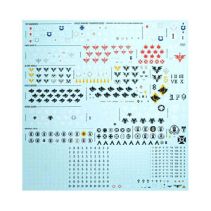 Ultramarines transfer sheet