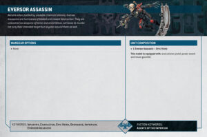 Warhammer 40K Eversor Assassin