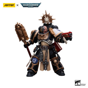 Attacking Warhammer 40k Ultramarines Chaplain (Indomitus) Action Figure by Joytoy