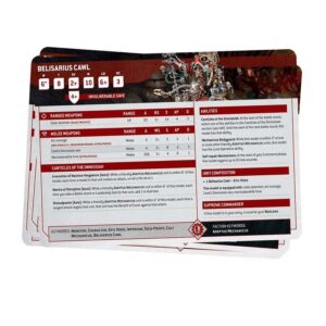 Datasheet Cards_ Adeptus Mechanicus 10th edition contents