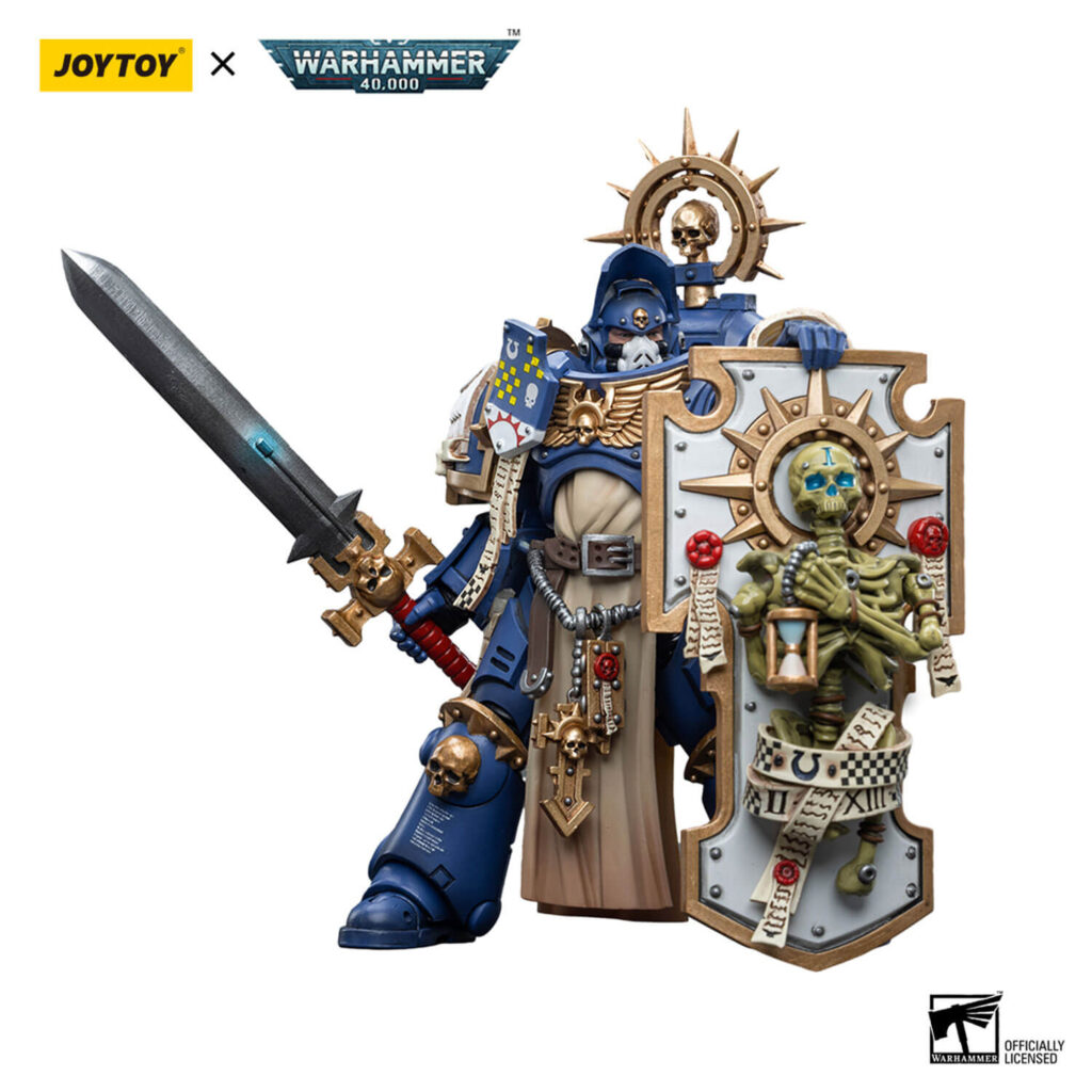 Ultramarines Primaris Captain with Relic Shield and Power Sword Action Figure