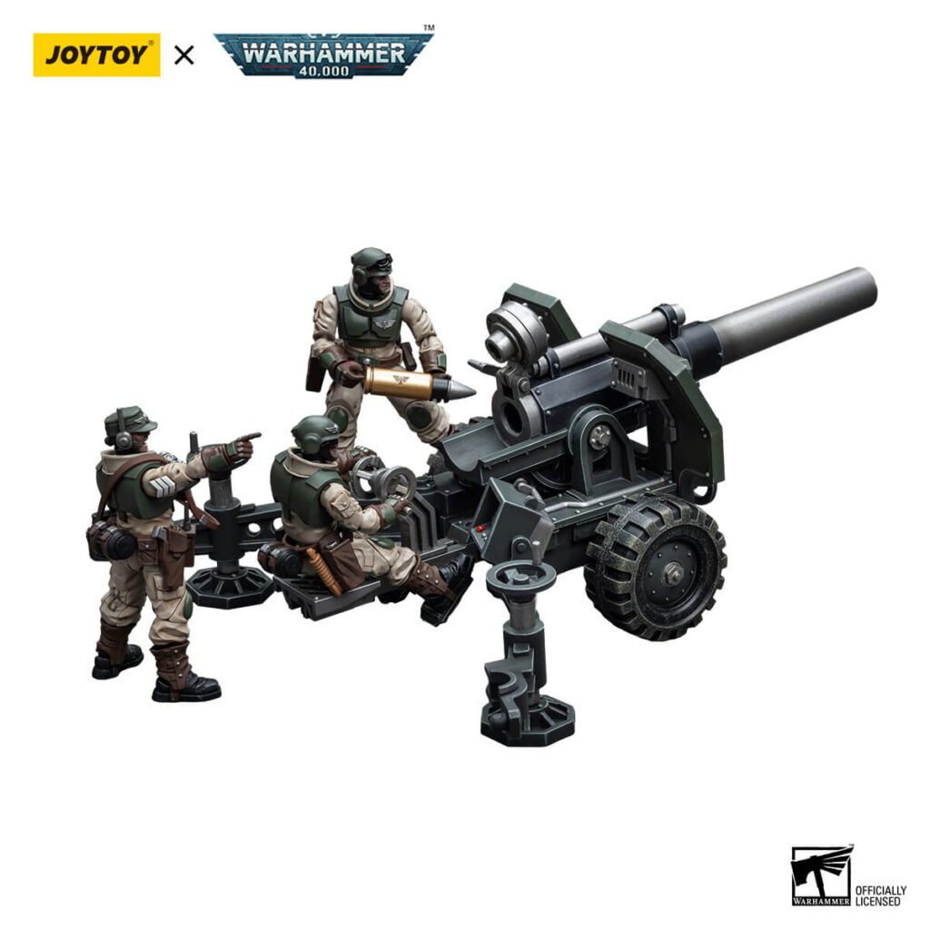 Astra Militarum Ordnance Team with Bombast Field Gun Action Figures