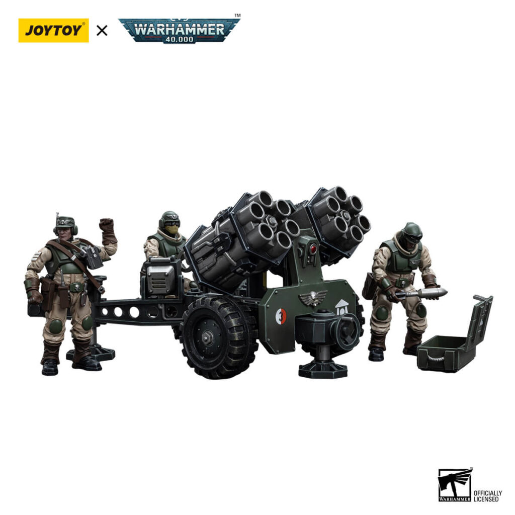 Astra Militarum Ordnance Team with Malleus Rocket Launcher Action Figure