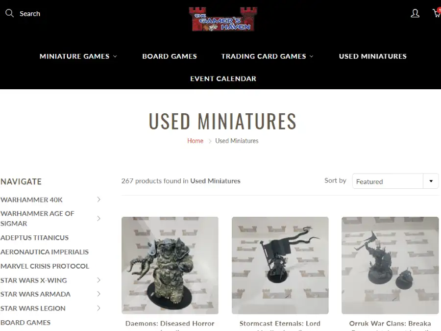 The Gamer’s Haven - Storefront for Used Warhammer 40K Armies and Gaming Gear