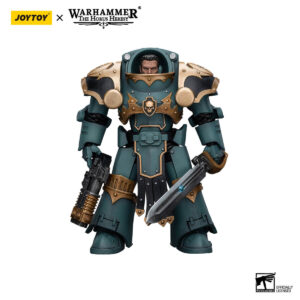 Sergeant with Volkite Charger and Power Sword Action Figure Front View
