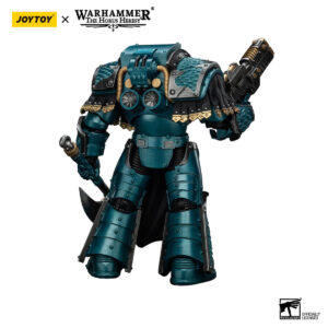 Alpha Legion Lernaean Terminator with Volkite Charger Action Figure Back View