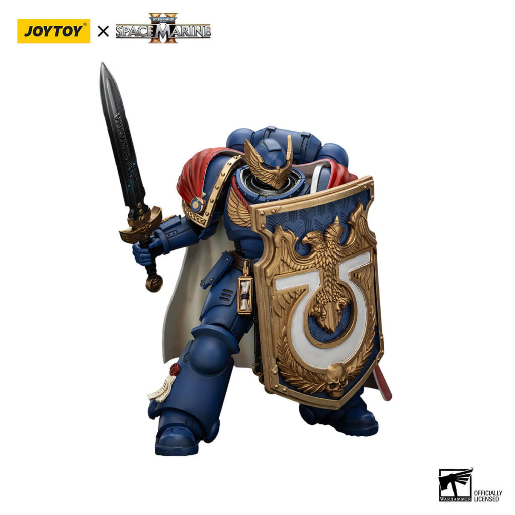 Ultramarines Victrix Honour Guard with Storm Shield And Power Sword Action Figure