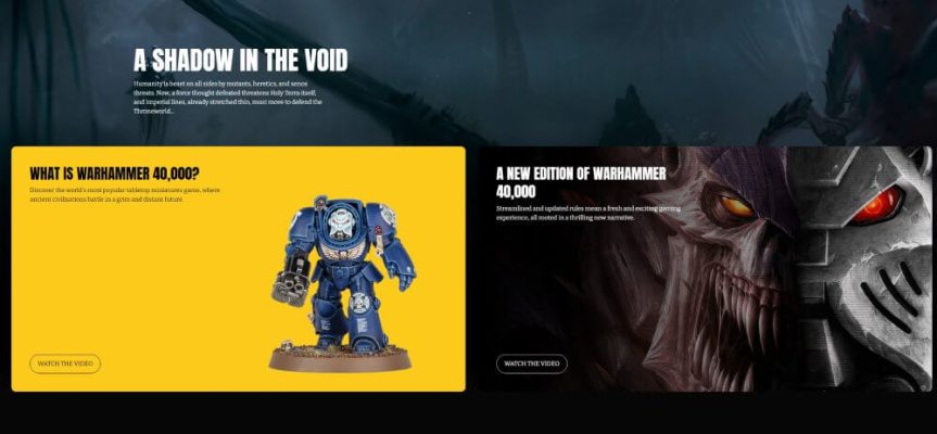 New Warhammer 40000 website